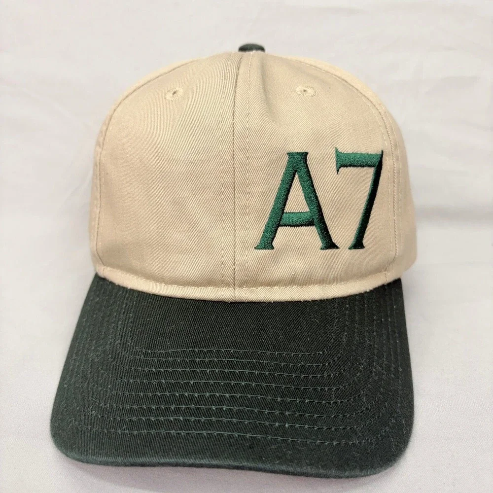 Otto Hat A7 Embroidered Snapback Mens OSFM Tan Green Two Tone Cap